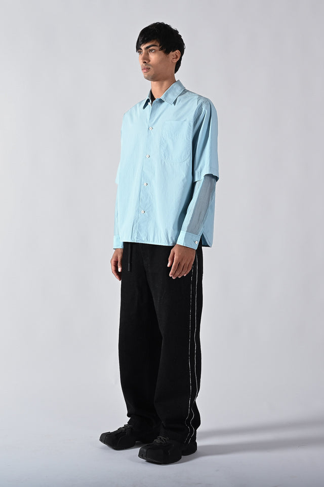 LS Double Layer Wave Seam Shirt