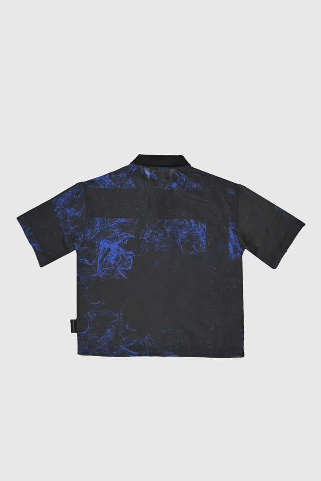 Sheer Black Sea Polo Tee