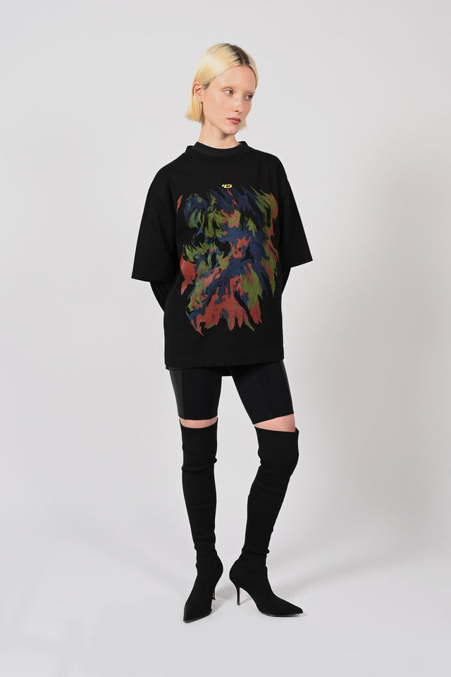 LS Double Tee Bleached Flame  Unisex