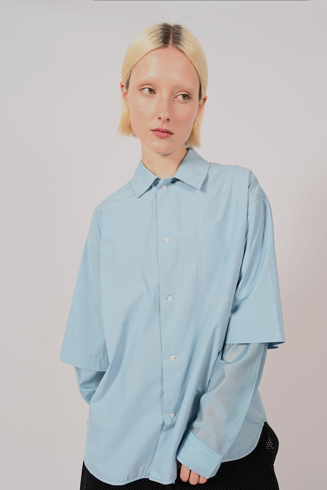 LS Double Layer Wave Seam Shirt Unisex