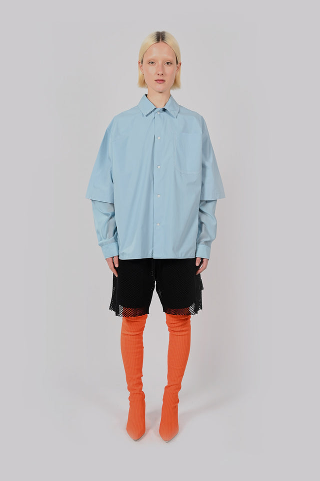 LS Double Layer Wave Seam Shirt Unisex