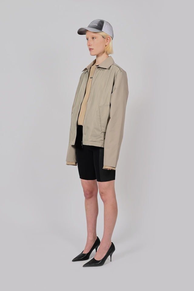 Wave Seam Cropped Jacket  Unisex