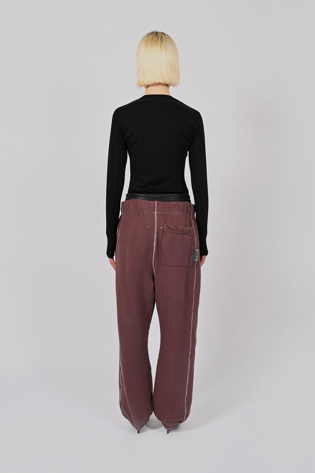 Volume Track Pants - Burgundy  Unisex