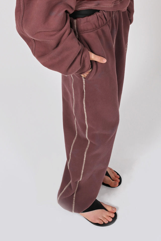 Volume Track Pants - Burgundy  Unisex