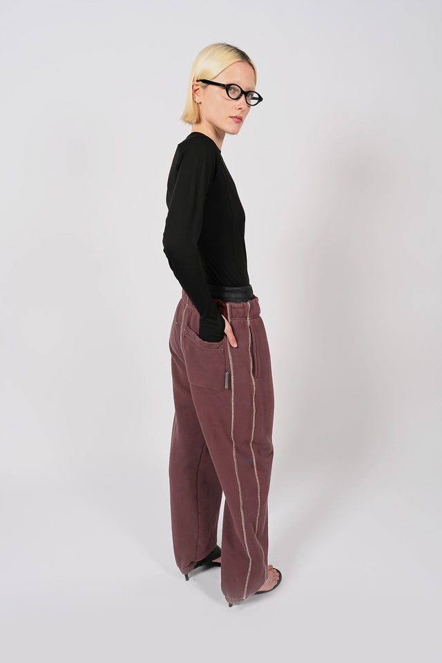 Volume Track Pants - Burgundy  Unisex