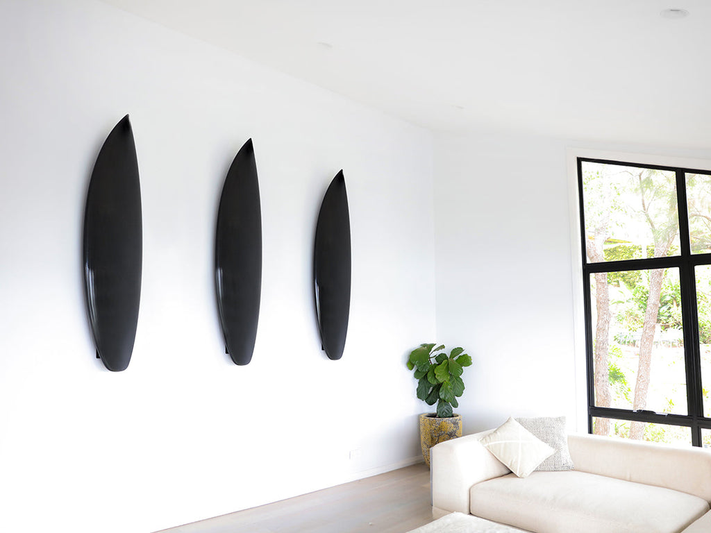 Haydenshapes Floating Surfboard Wall Hanger - White